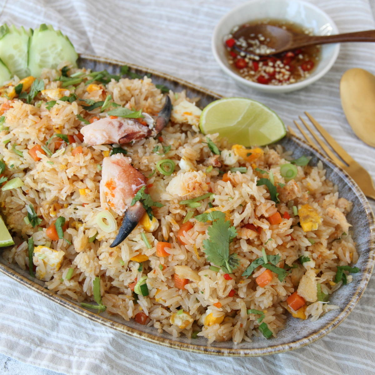 Spicy Crab Fried Rice Oppskrifter Krabbe.no