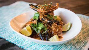 Krabbeoppskrift, malaysisk chilikrabbe