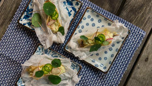 Krabbeoppskrift, krabbetaco med jalapenomajones