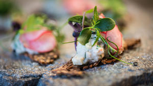 Krabbeoppskrift, krabbesalat på rugbrødchips